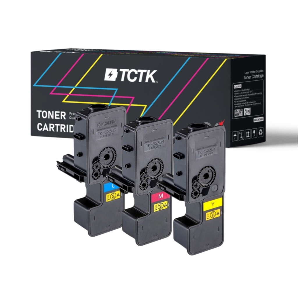 Multipack (3) Toners CMY (zonder zwart) Compatibel met Kyocera ECOSYS - Vervangt TK-5230C (1T02R9CNL0)